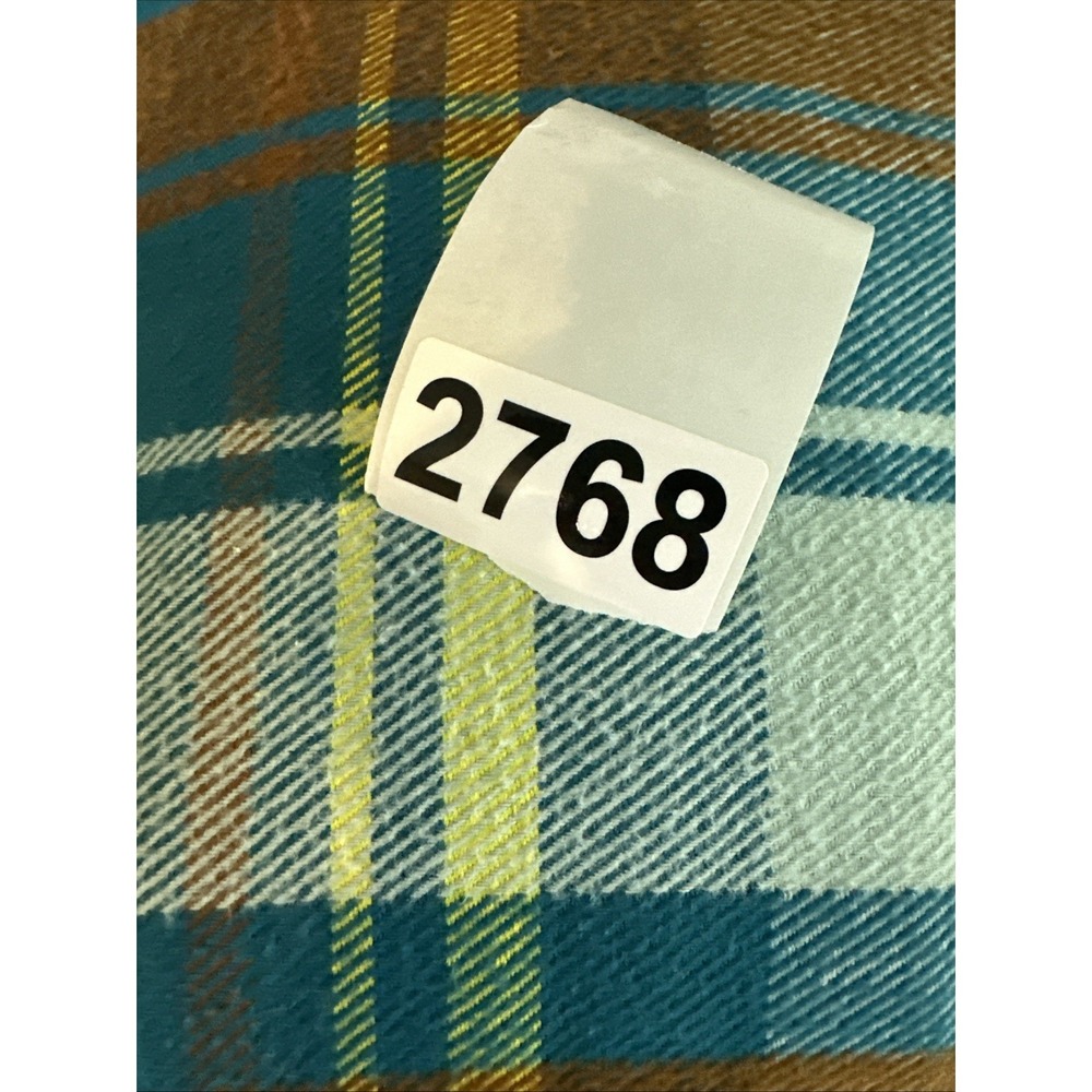Duluth‎ Trading Free Swingin' Flannel Shirt Sz XL Blue Yellow Quilted Lining - Picture 13 of 14